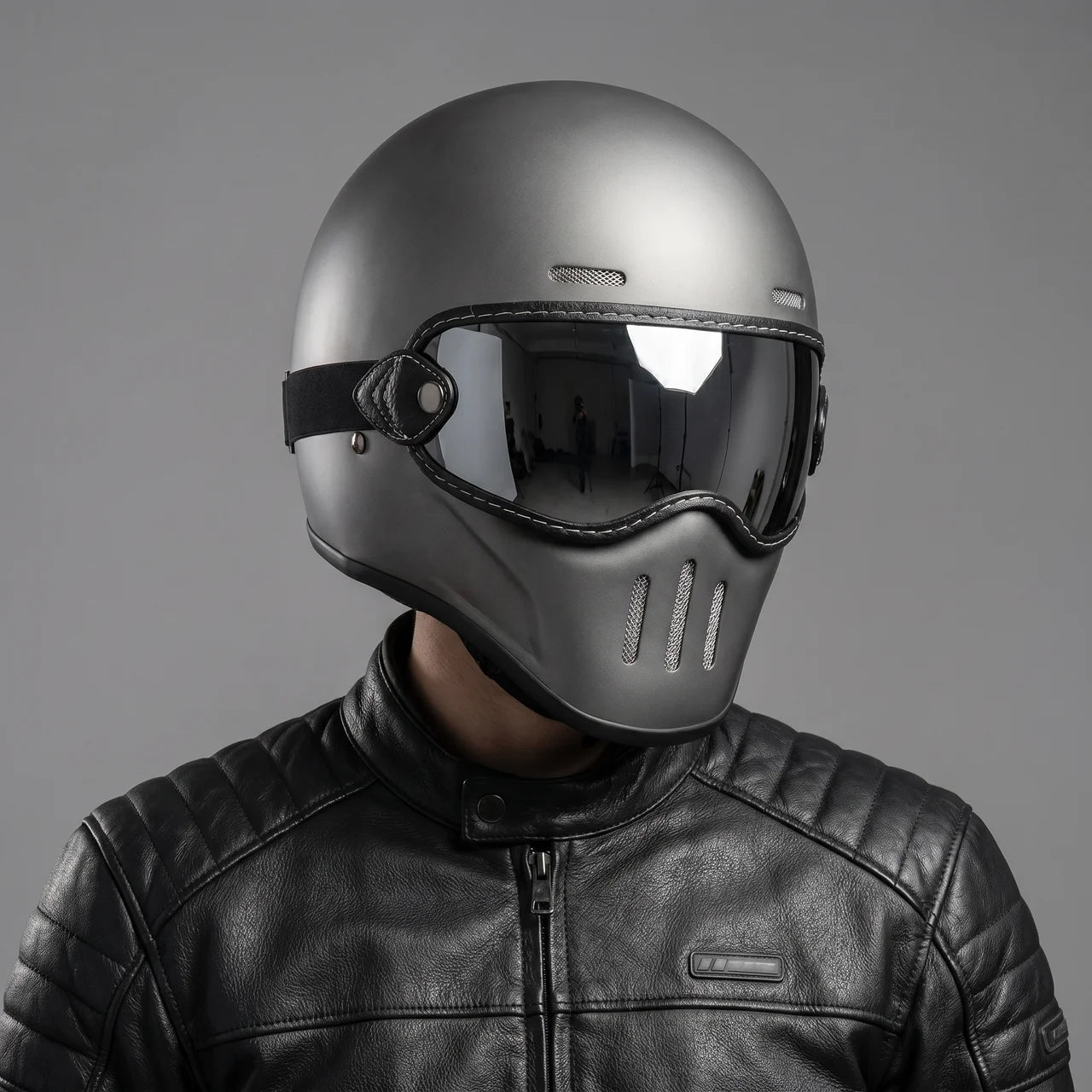 EKON PureRetro Full-Face Riding Helmet