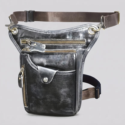 EKON RoadVault Leather Leg Bag