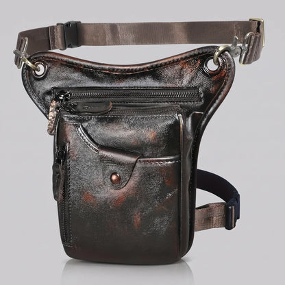 EKON RoadVault Leather Leg Bag