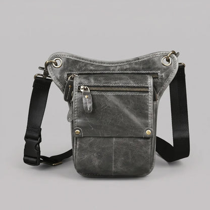 EKON MotoStash Leather Leg Bag