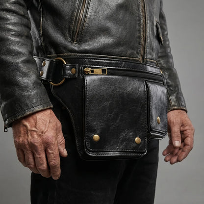 EKON RivetBelt Moto Waist Bag