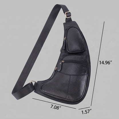 EKON RouteSling Leather Crossbody Bag