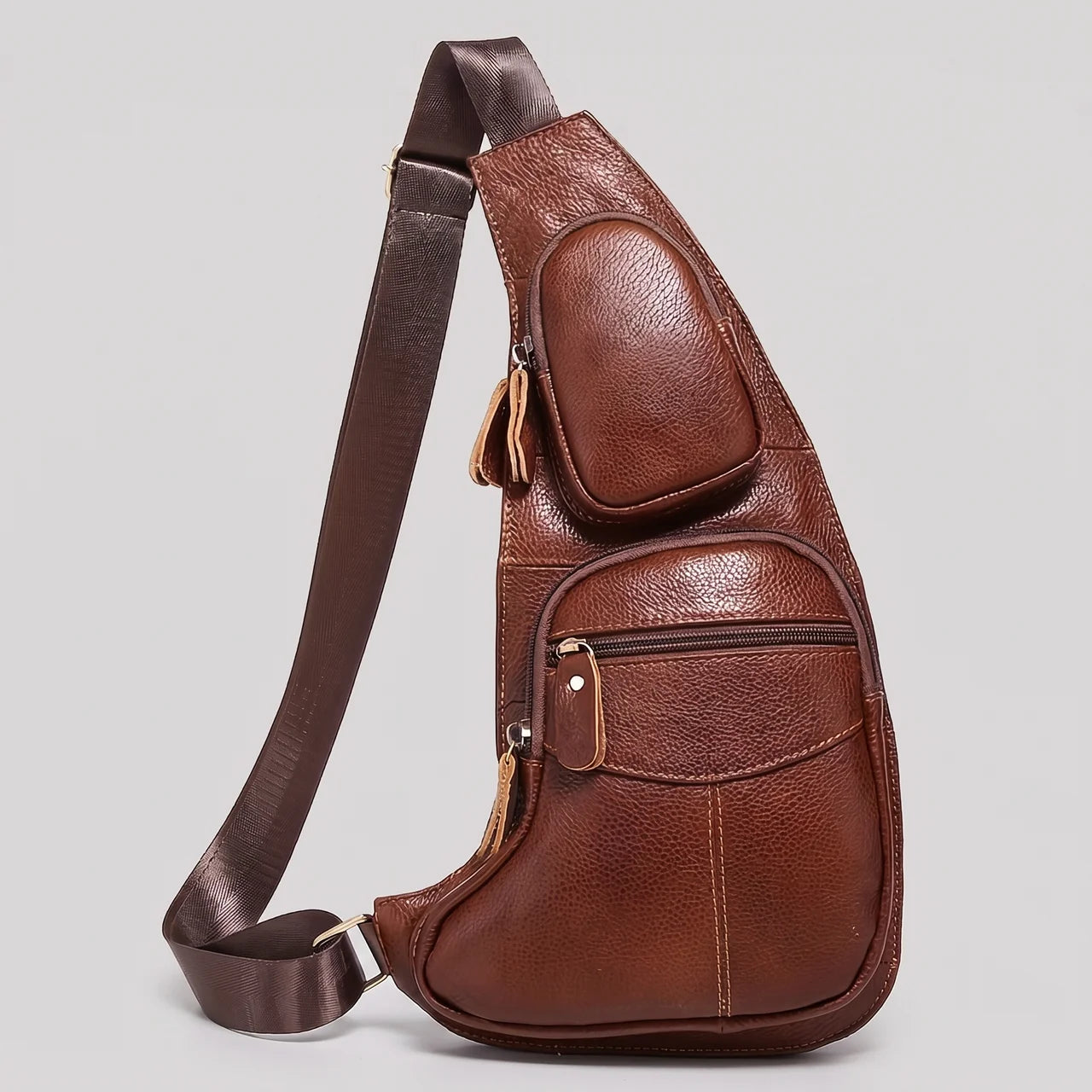 EKON RouteSling Leather Crossbody Bag