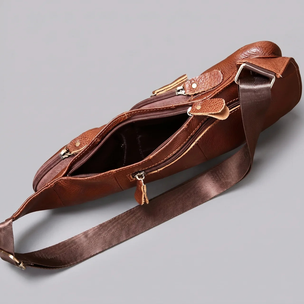 EKON RouteSling Leather Crossbody Bag