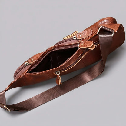 EKON RouteSling Leather Crossbody Bag