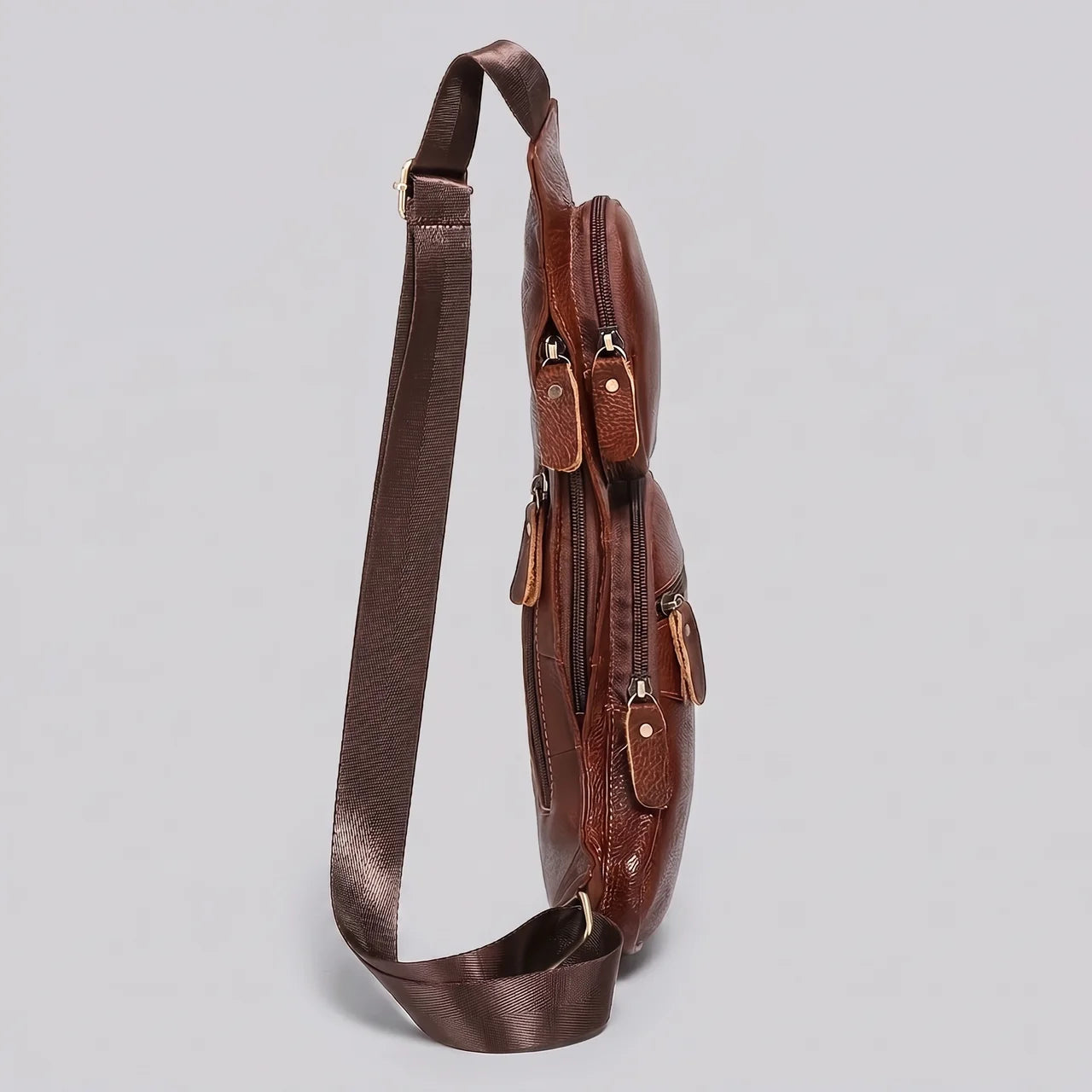 EKON RouteSling Leather Crossbody Bag