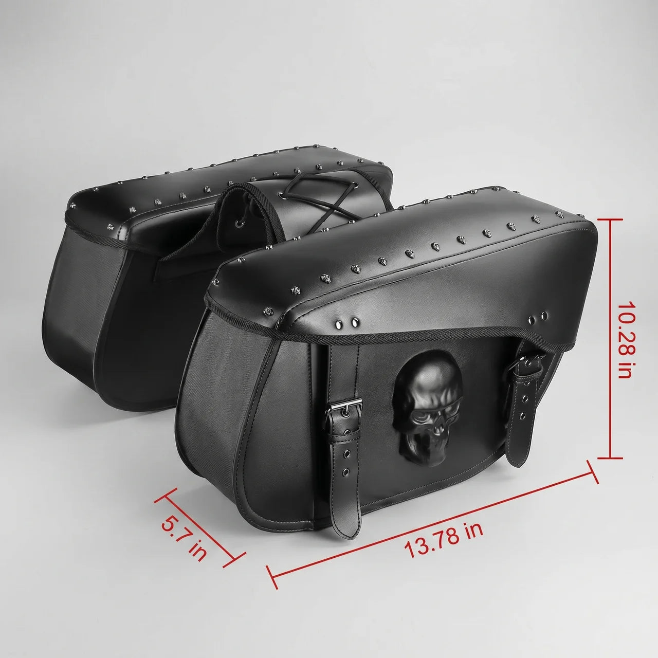 EKON SkullVault 8.45 gal Motorcycle Saddlebags
