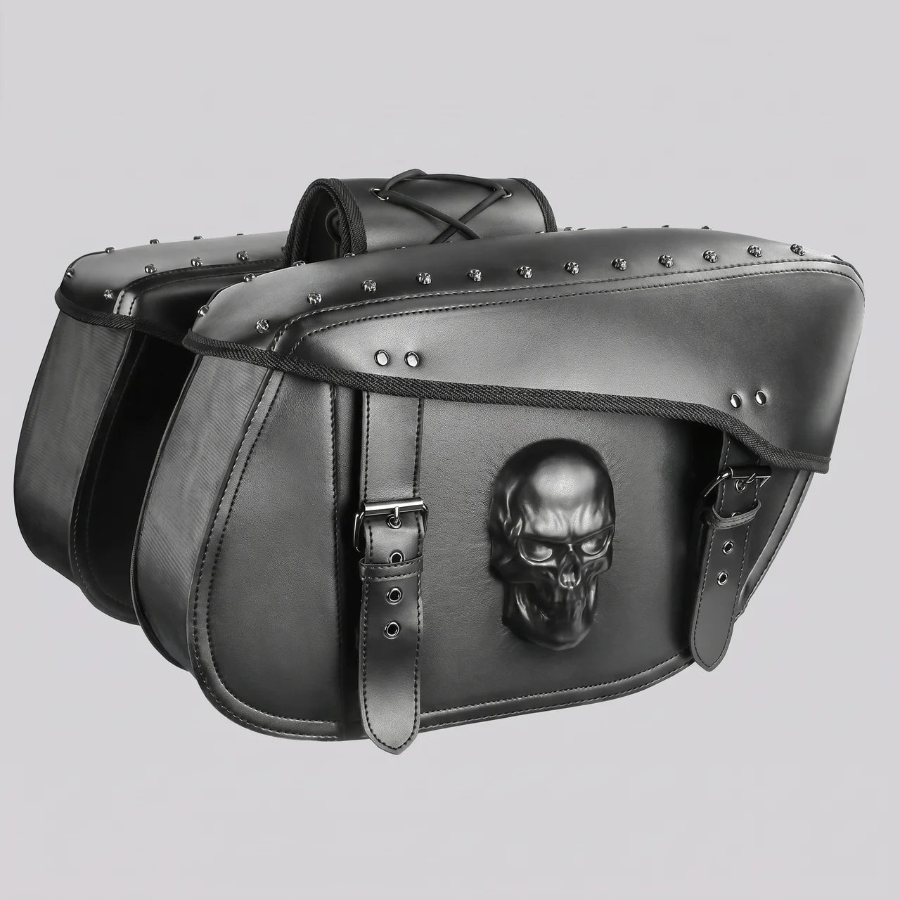 EKON SkullVault 8.45 gal Motorcycle Saddlebags