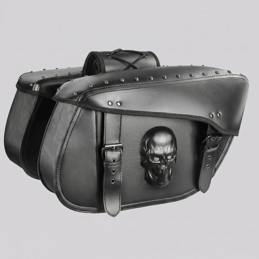 EKON SkullVault 8.45 gal Motorcycle Saddlebags