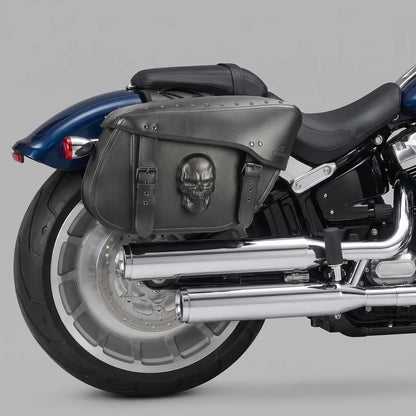 EKON SkullVault 8.45 gal Motorcycle Saddlebags
