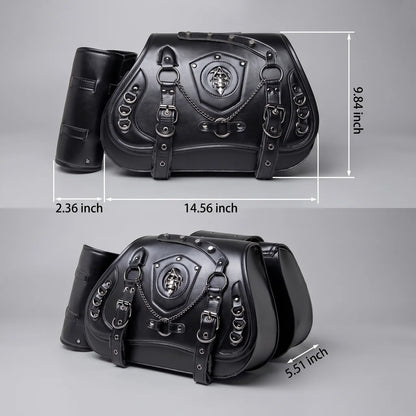 EKON ChainCrest Motorcycle Saddlebags