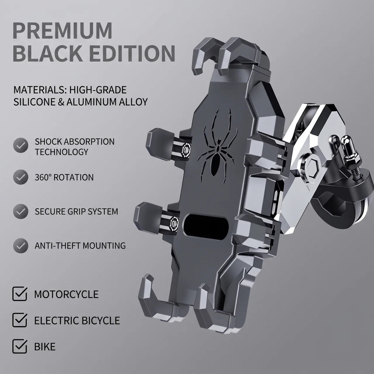EKON GripLock Anti-Vibration Phone Mount