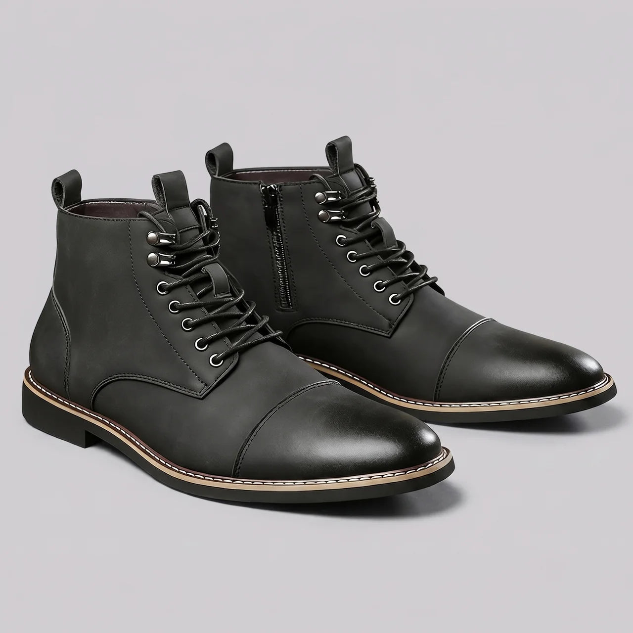 EKON RoadZip Moto Boots Black