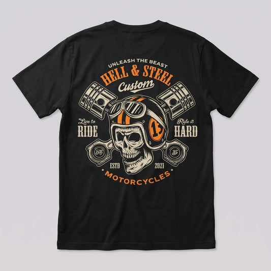 EKON Hellsteel Men’s Moto Graphic Tee