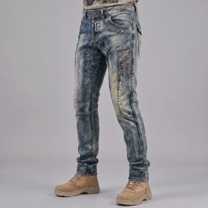 EKON Retro Denim Riding Jeans