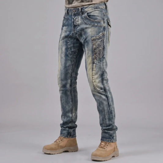 EKON Retro Denim Riding Jeans