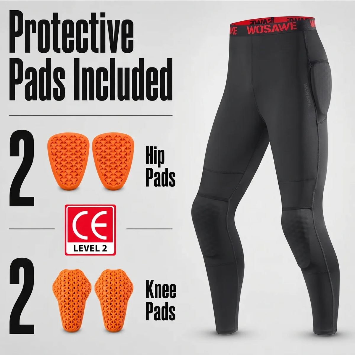 EKON NightFlex CE-Pad Armored Riding Leggings