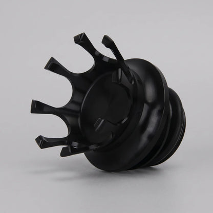 EKON Crown CNC Fuel Cap Black