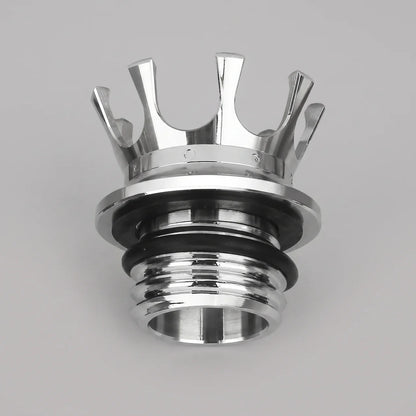 EKON Crown CNC Fuel Cap Silver