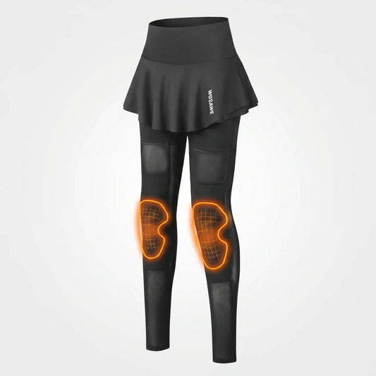 EKON Women’s Skirted Mesh Riding Leggings