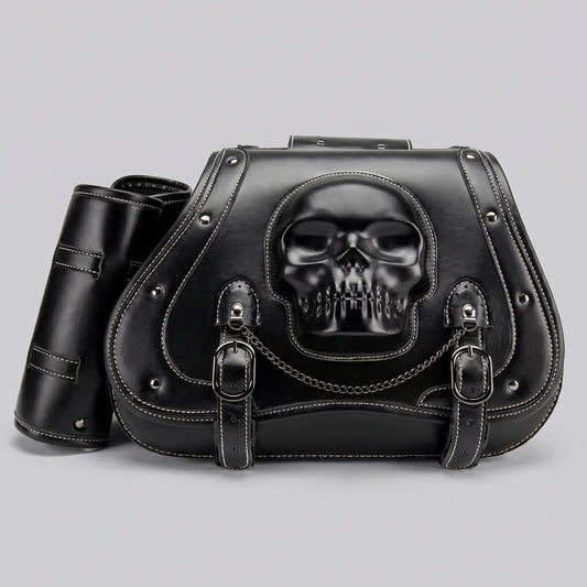 EKON SkullVault Motorcycle Saddlebags
