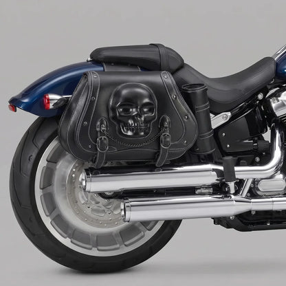 EKON SkullVault Motorcycle Saddlebags