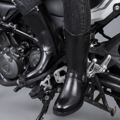 EKON BuckleZip Engineer Moto Boots