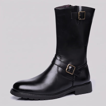 EKON BuckleZip Engineer Moto Boots