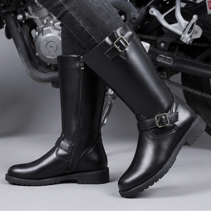 EKON BuckleZip Engineer Moto Boots