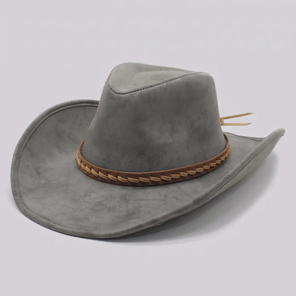 EKON Weathered Outback Cowboy Hat Medium Gray