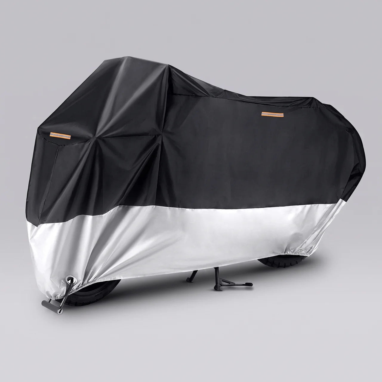 EKON 210D Oxford Motorcycle Seat Cover Silver
