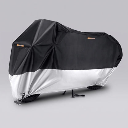 EKON 210D Oxford Motorcycle Seat Cover Silver