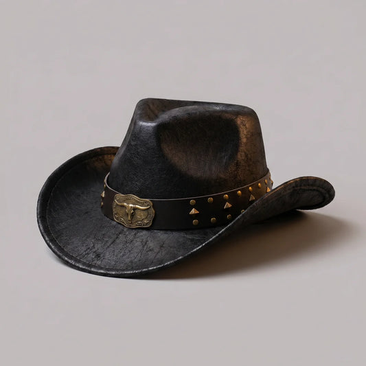 EKON Western Sun Hat Black