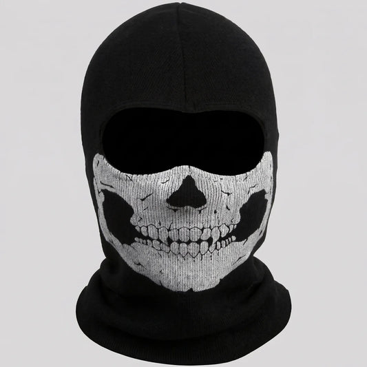 EKON Skull-Graphic Moto Balaclava