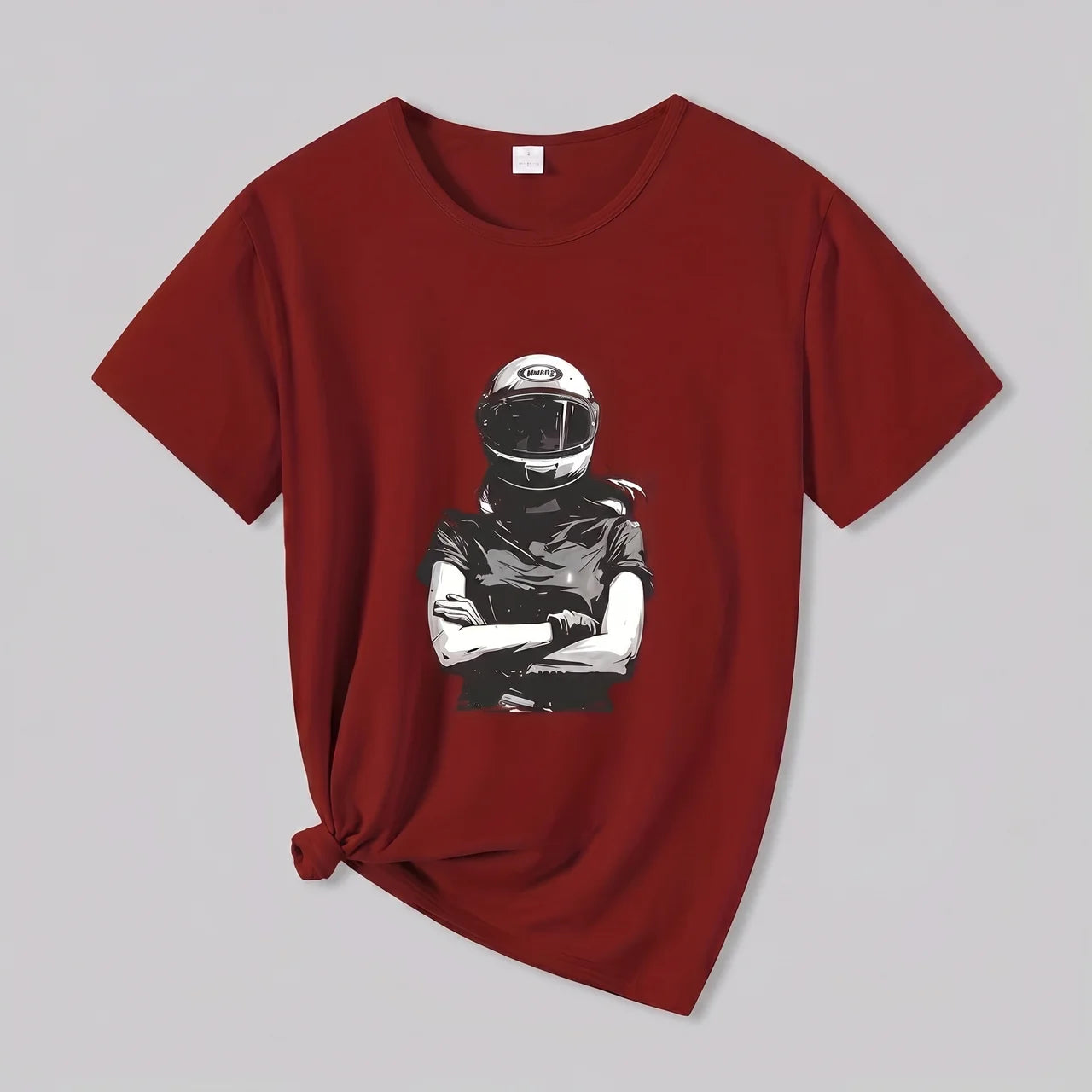 EKON Women’s Moto Graphic Tee Red