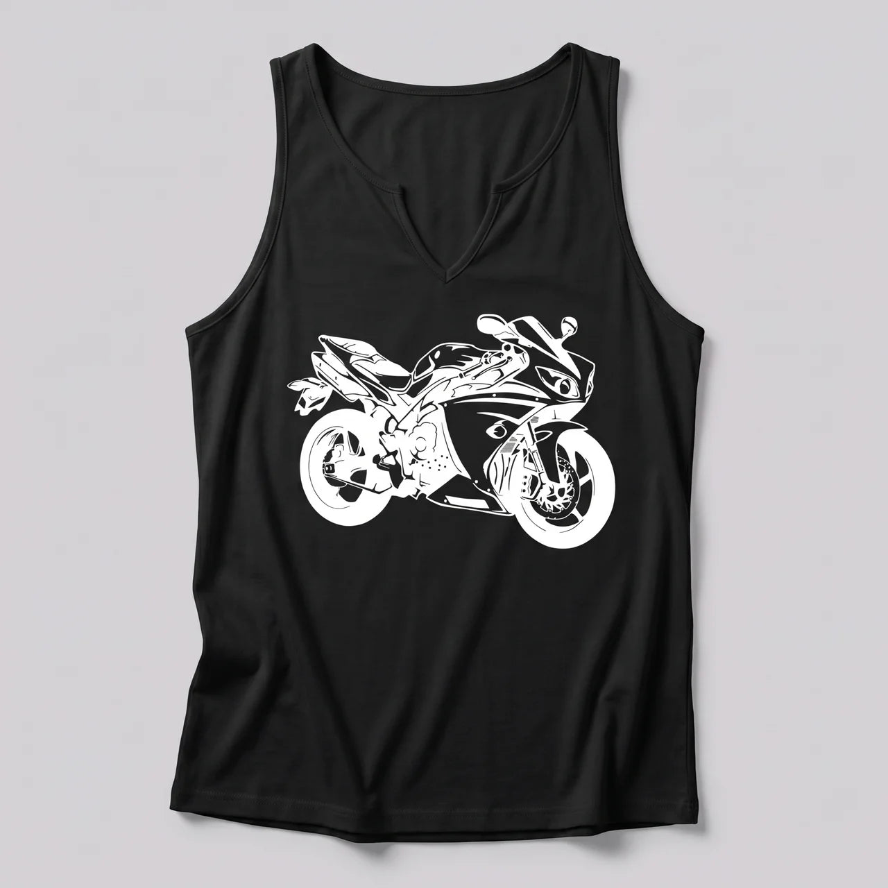 EKON Women’s Sportbike V-Neck Tank Top Black
