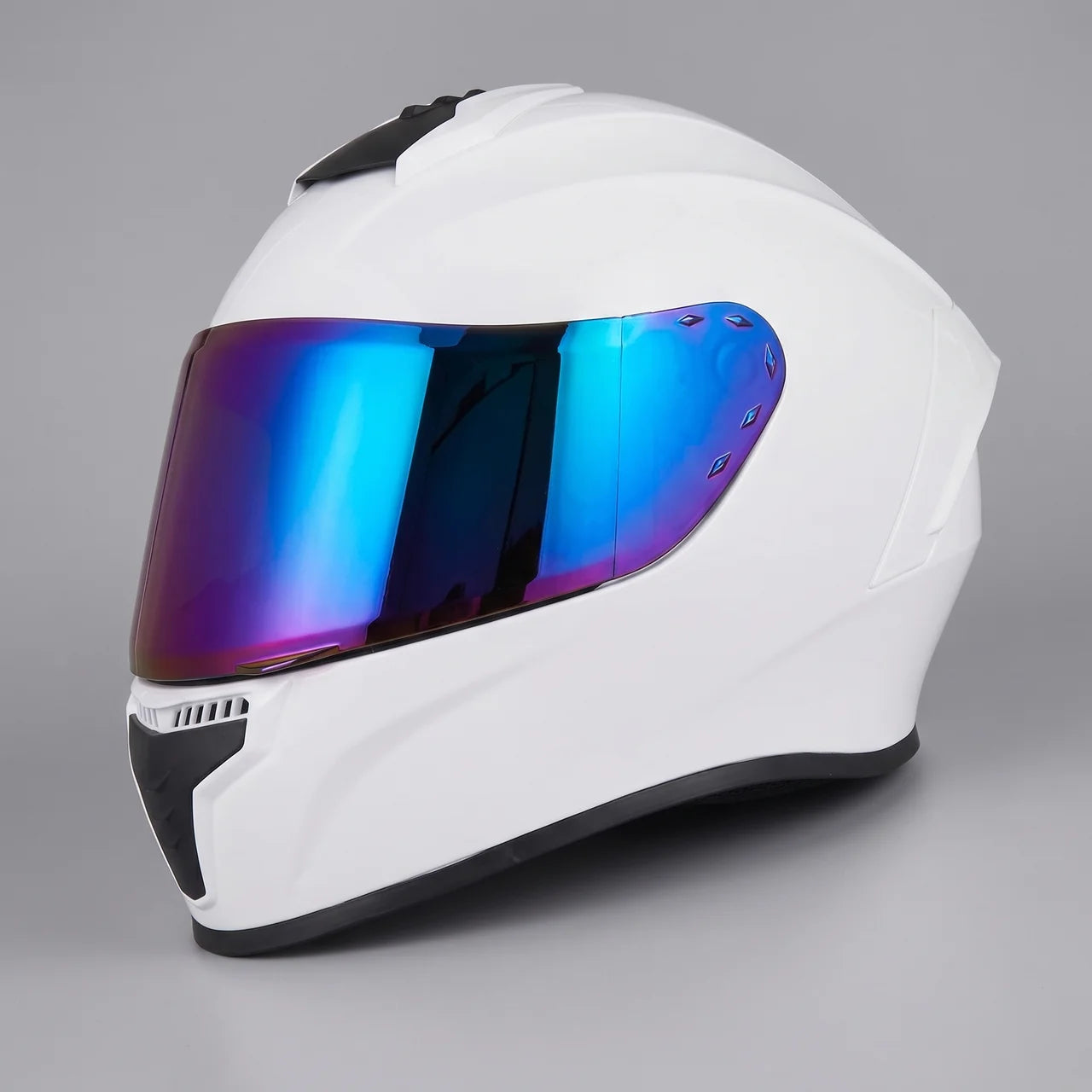 EKON Multi-Vent Mirror Helmet White