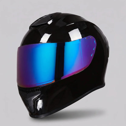 EKON Multi-Vent Mirror Helmet Glossy Black
