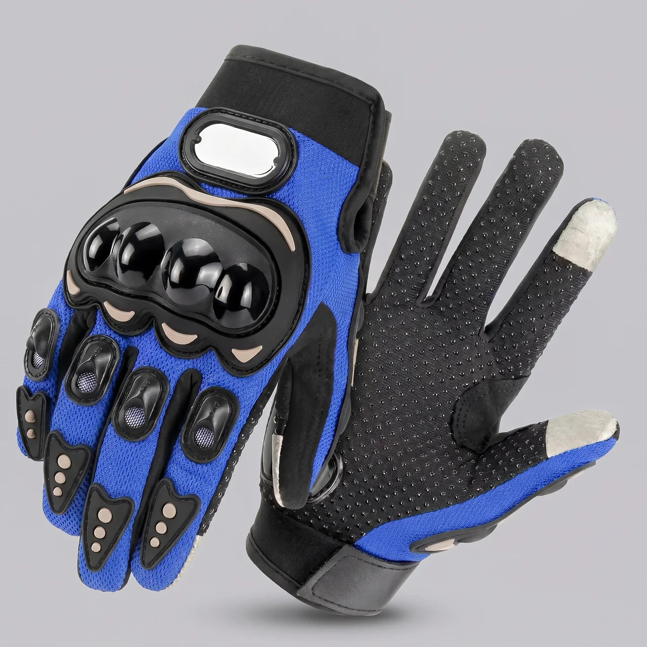 EKON AeroShield Riding Gloves Blue