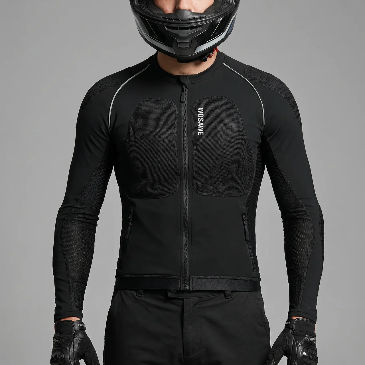 EKON Men’s Armored Breathable Motorcycle Jacket
