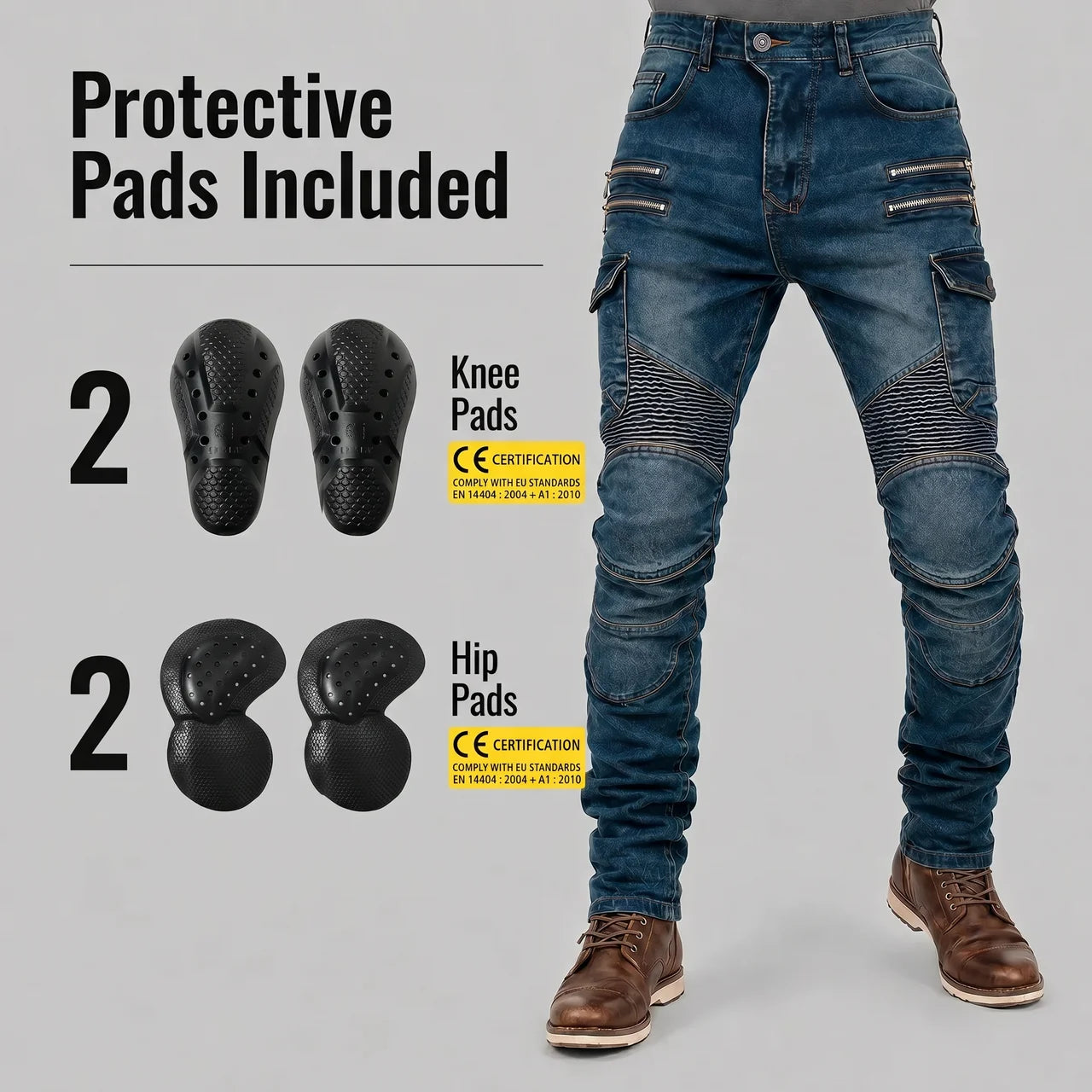 EKON UltraShield Riding Pants Blue