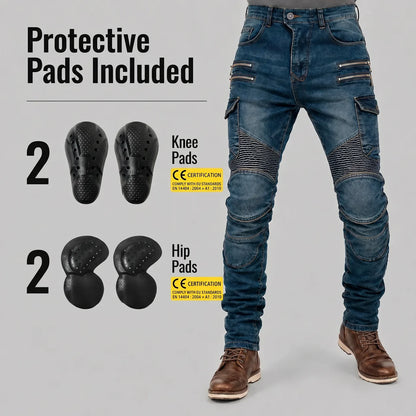 EKON UltraShield Riding Pants Blue