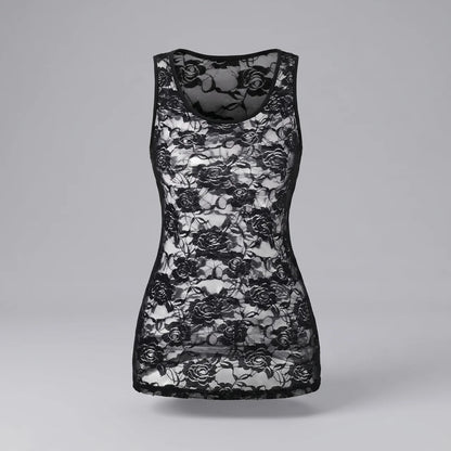 EKON Women’s Lace Skull Graphic Tee