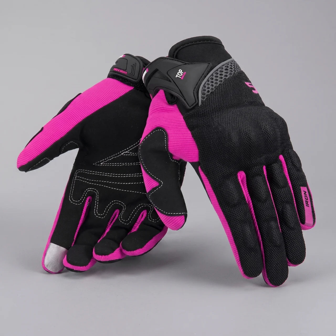 EKON Mesh Protective Riding Gloves Pink