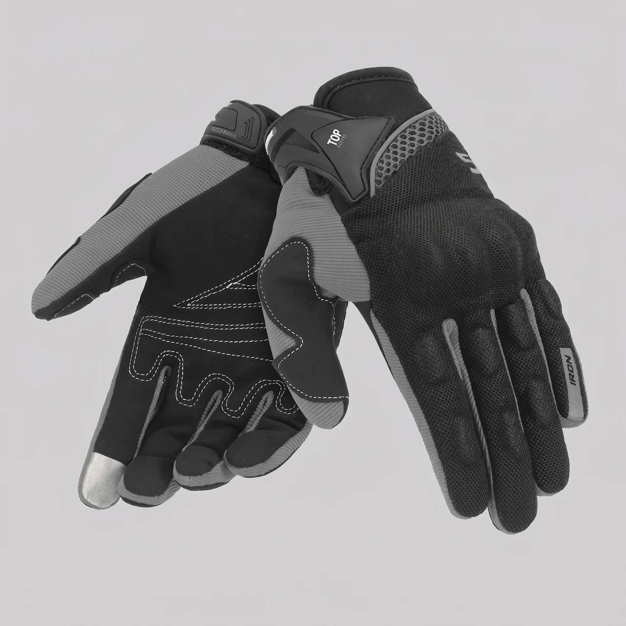 EKON Mesh Protective Riding Gloves Gray