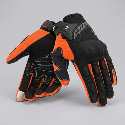EKON Mesh Protective Riding Gloves Orange