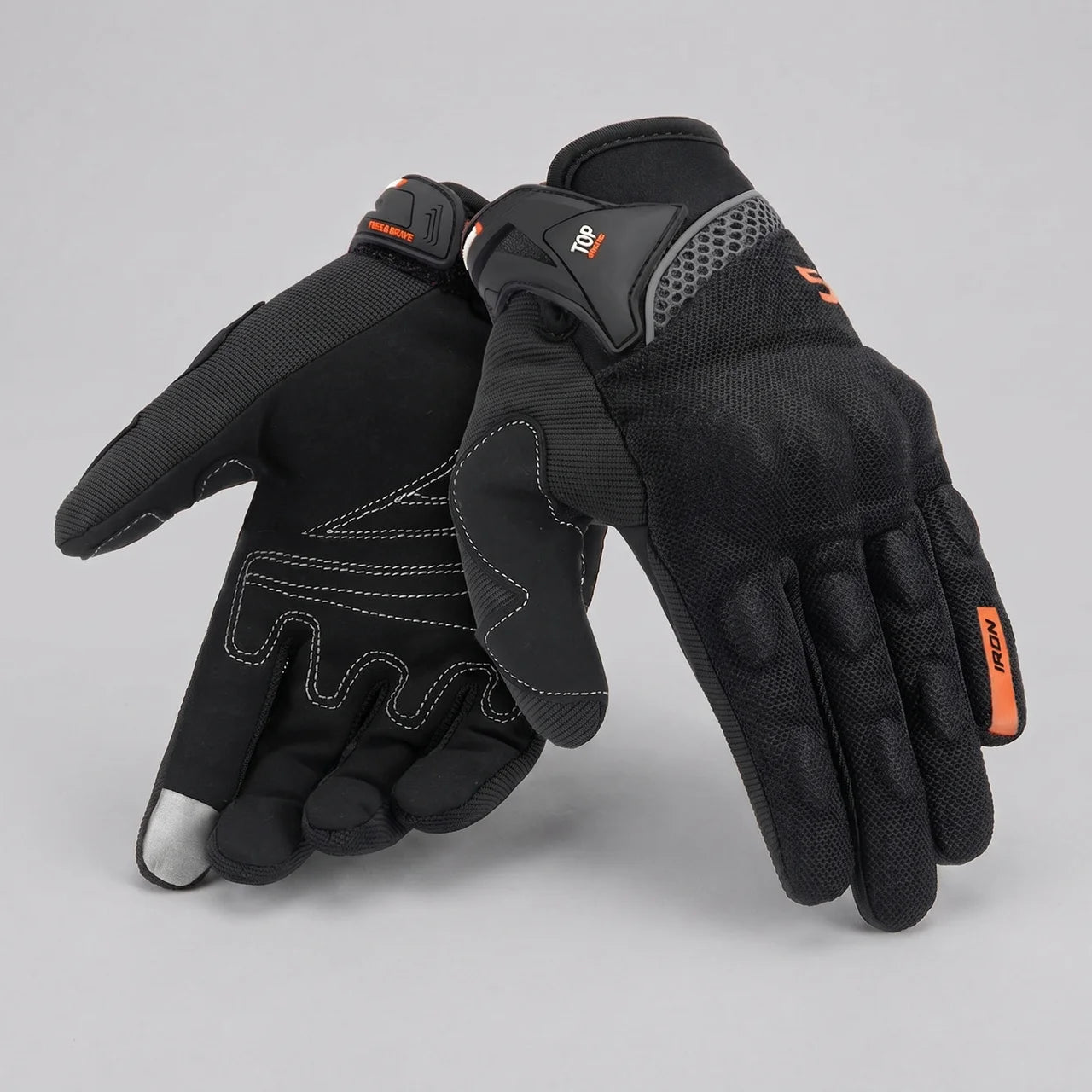 EKON Mesh Protective Riding Gloves Black
