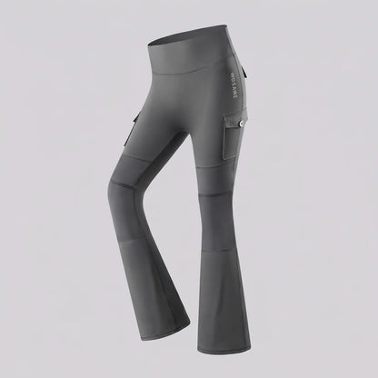 EKON Women’s FlareFlex Knee-Pad Riding Pants Gray