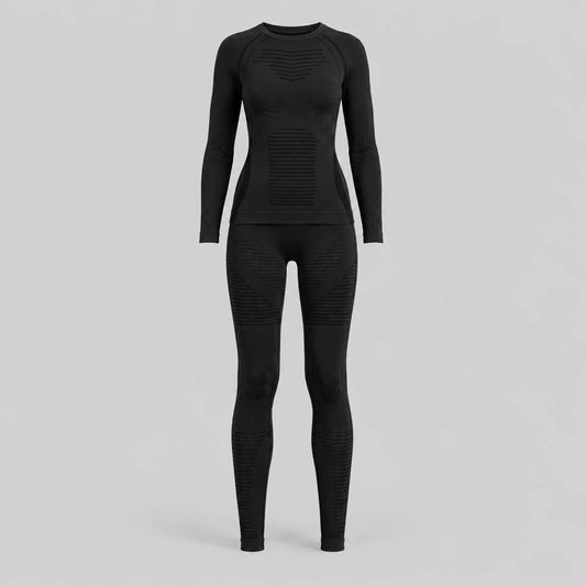 EKON Women’s Patterned Stretch Thermal Set