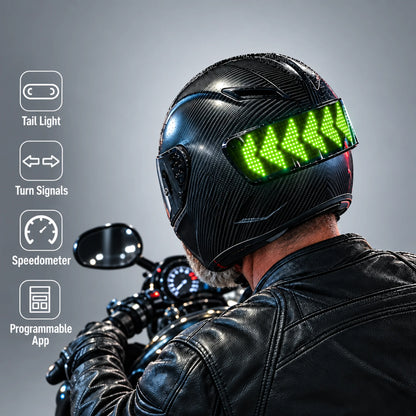 EKON 4-in-1 Smart LED Helmet Display